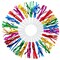 50 Pack Noise Makers Party Favors, Bulk Birthday Horns (5 Colors)